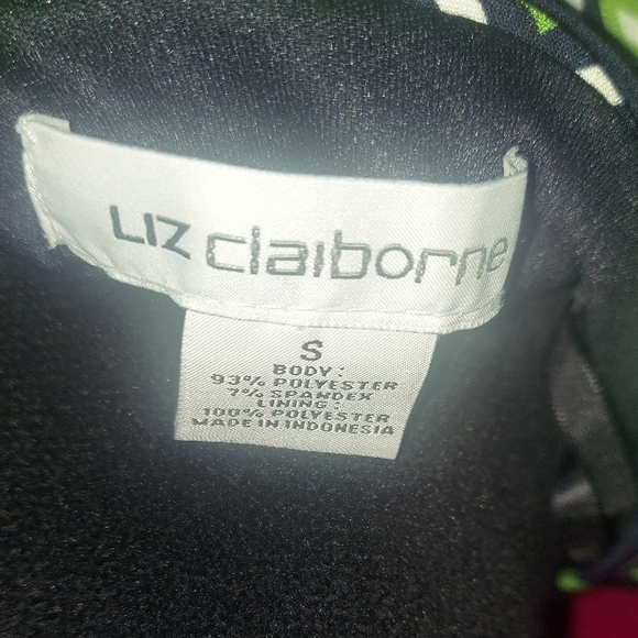 Liz Claiborne Black and Green Dress - Picture 10 of 11